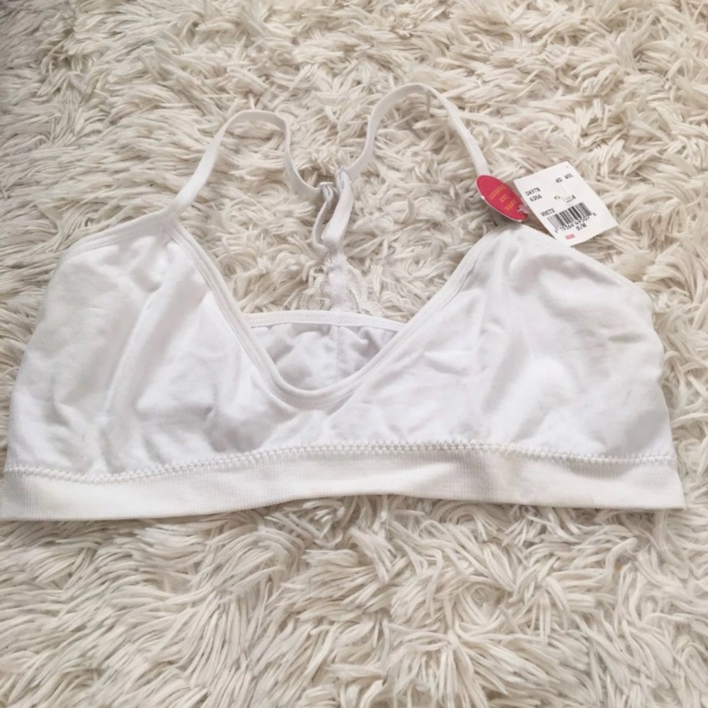 Angelic cute white lace bralette